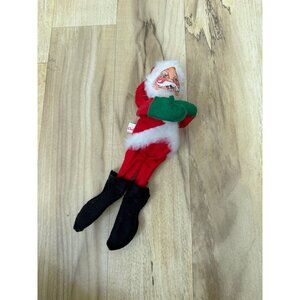Vintage Annalee Santa Claus Felt Doll Ornament